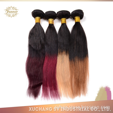 Unprocessed Peruvian Virgin Human Hair Weaves Ombre Hair Extensions Straight Aliexpress Hair In USA